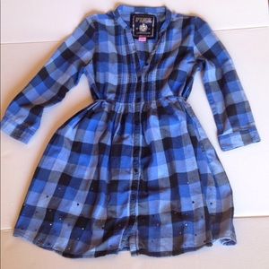 Victoria Secret Pink button down plaid dress.